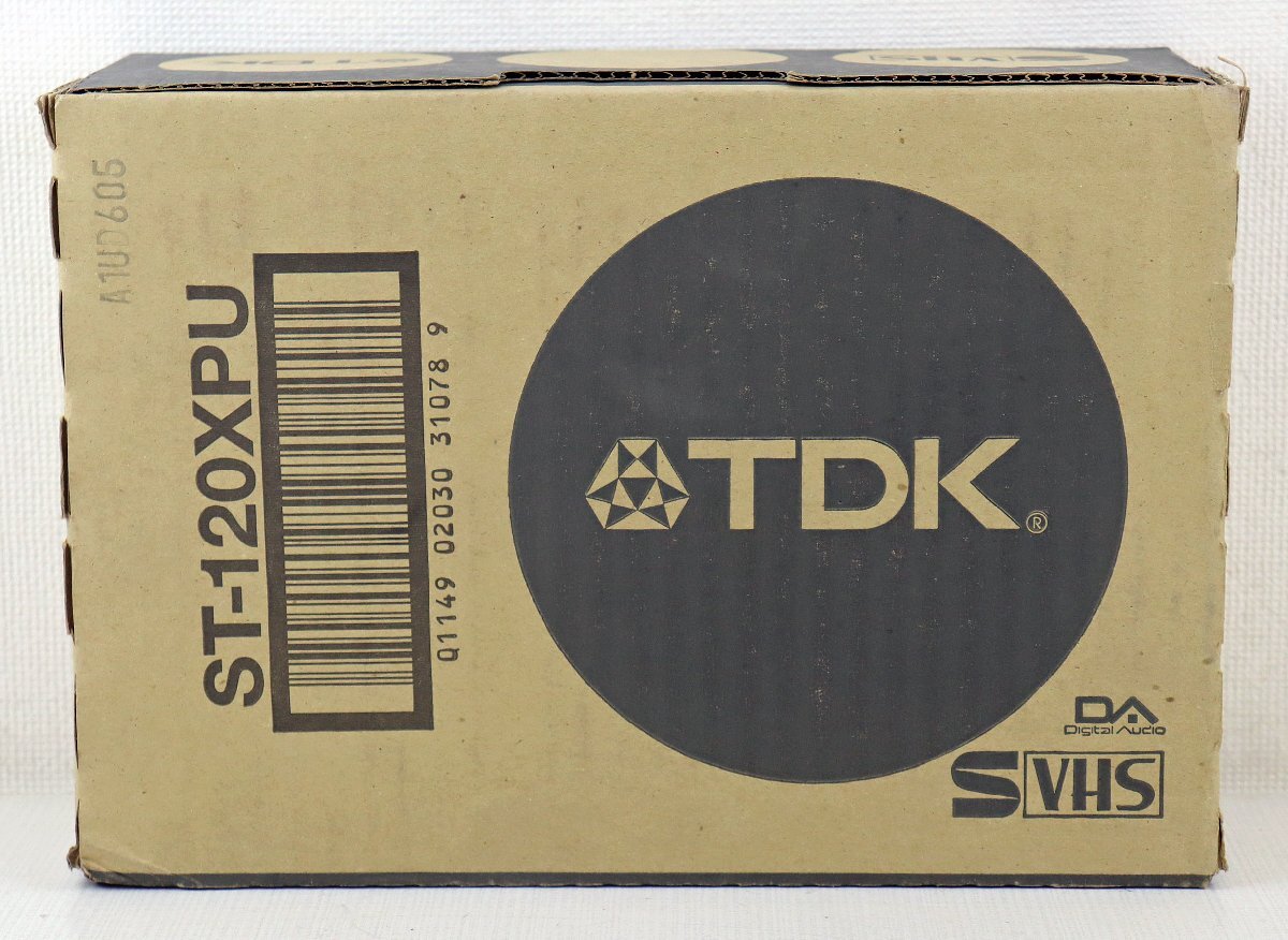 S★未使用品★記録媒体 『S-VHSビデオテープ ST-120XPU 1箱(10本入り)』 TDK/ティーディーケイ 120分 発売:2001年 箱未開封_画像1