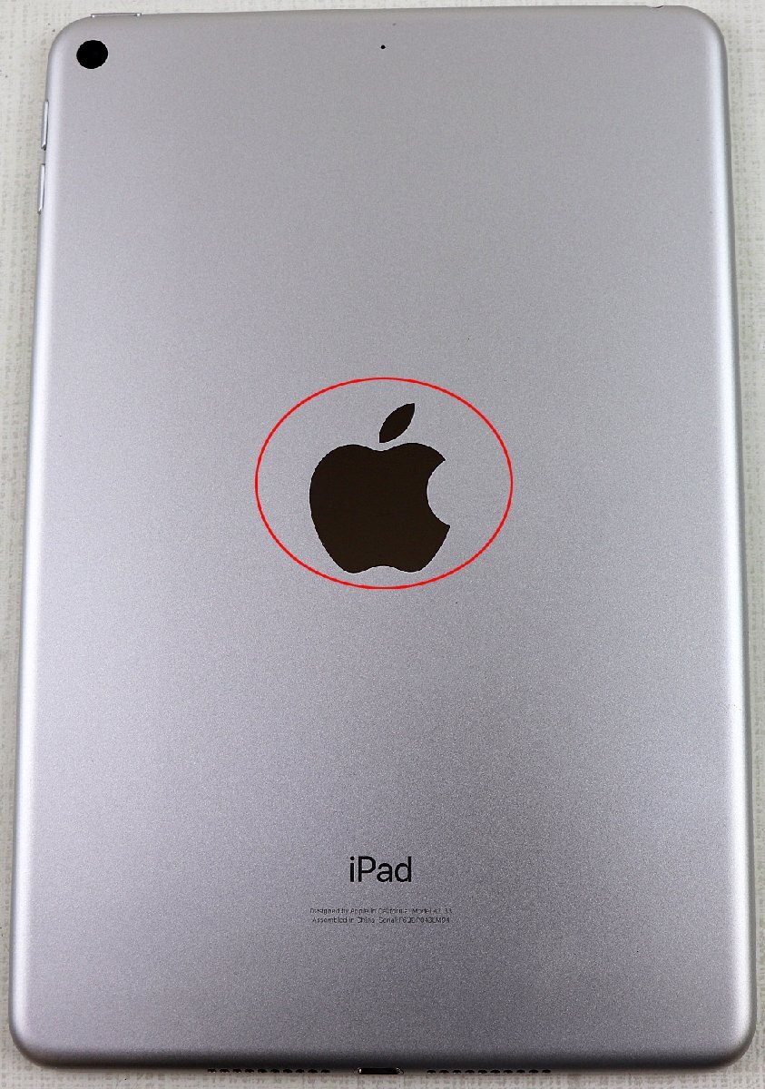 ♪中古品♪タブレット端末 『MUQX2J/A』 Apple/アップル iPad mini 7.9型Retinaディスプレイ 第5世代 ストレージ：64GB Wi-Fiモデル_小キズがあります。