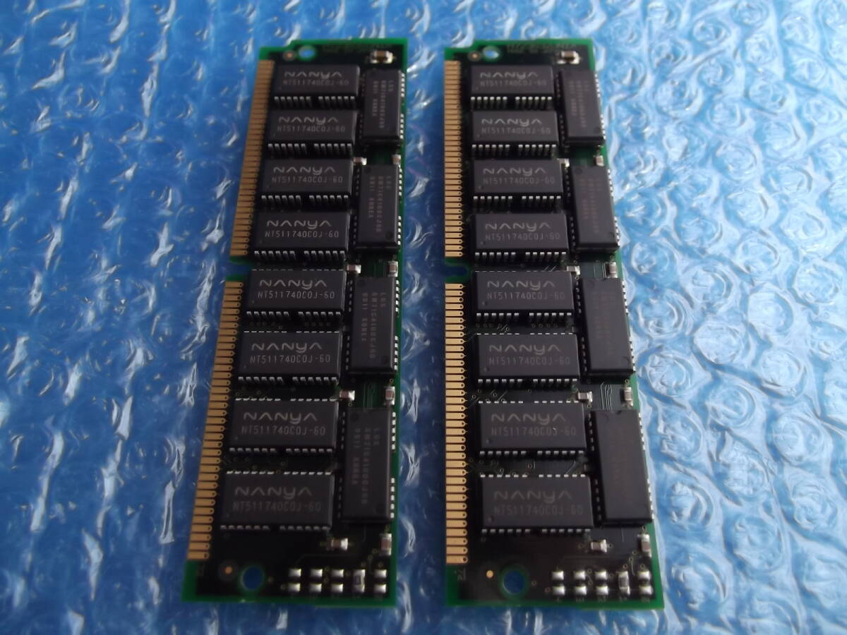 【動作確認済】NEC PC-9821用 72pin 64MBメモリー/アイオーデータ製 NE-SIMXA-32Mx2P （32MB×2枚=64MB) /出品管理M030の画像4