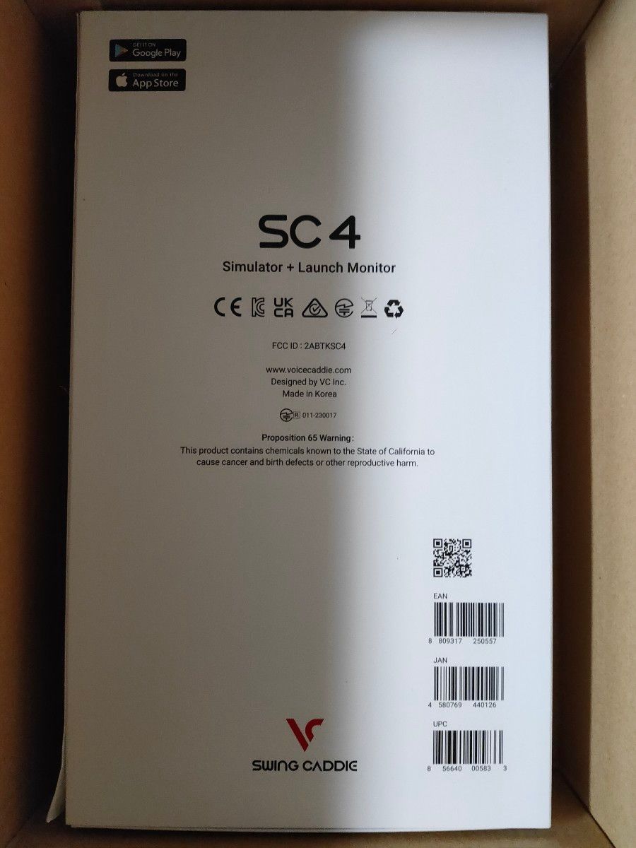 新品未開封！ボイスキャディ スイングキャディ SC4 高性能レーダー弾道測定器 スイング練習機