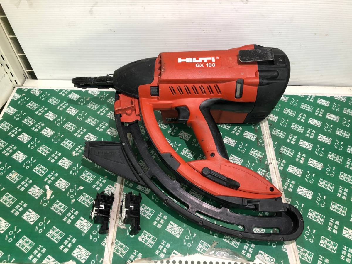 中古品 エア工具 HILTI ヒルティ ガス式釘打機 ガスネイラ GX100 本体のみ コンクリートネイラ ITV2BLLA0OTE_画像1