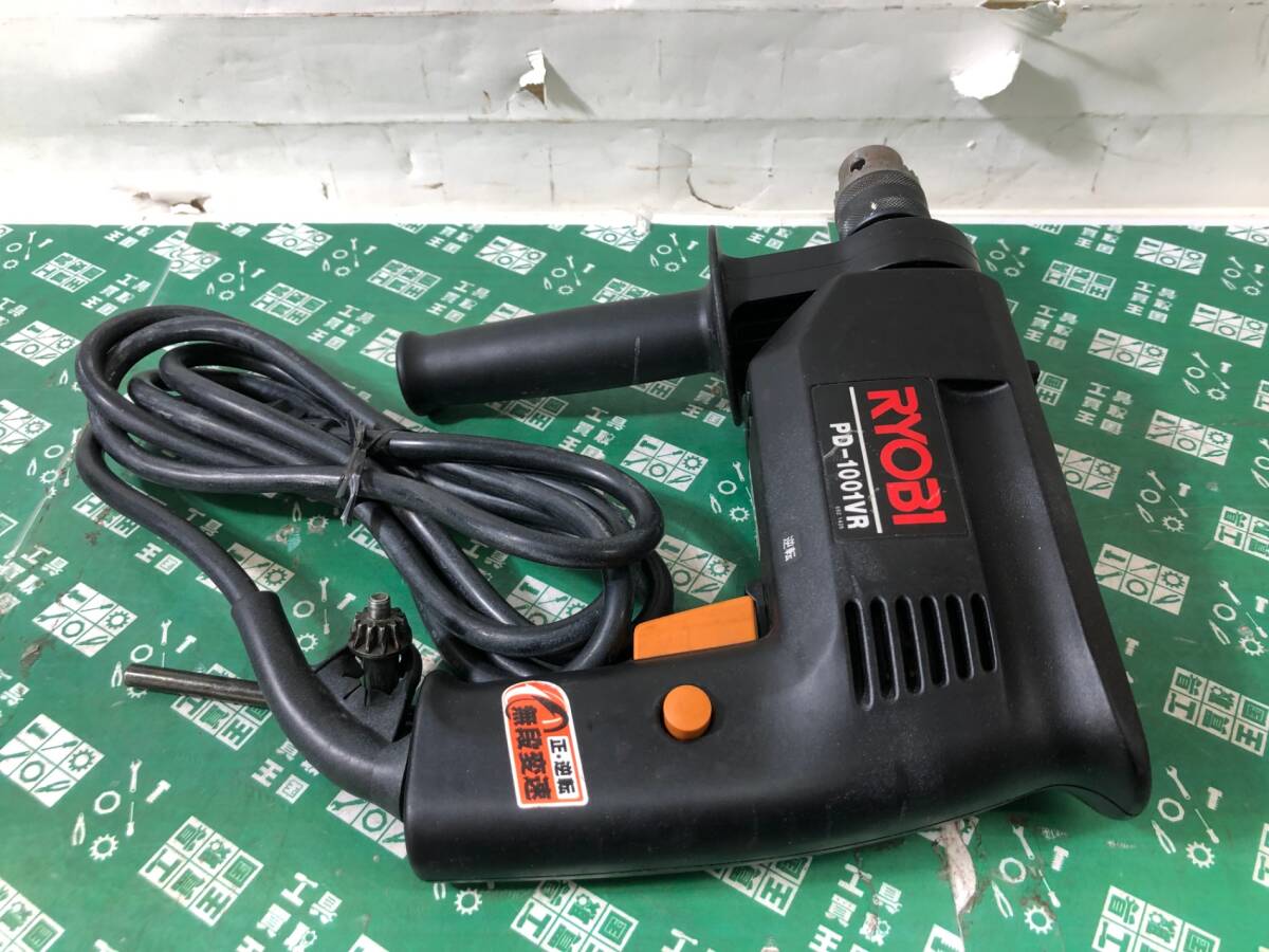 中古品 電動工具 RYOBI リョービ 無段変速振動ドリル PD-1001VR 穿孔 木工 コンクリートドリル ITWEA98RC6UQ_画像3