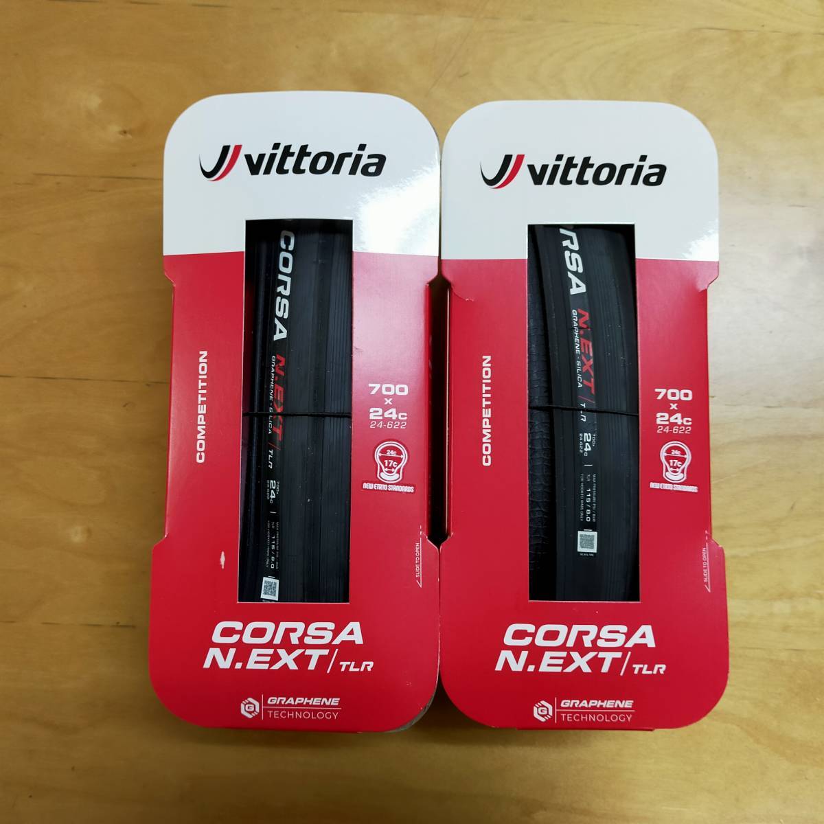 2本セット CORSA NEXT 24C TLR　コルサ　ネクスト　TUBELESS READY VITTORIA ビットリア チューブレスレディ_画像1