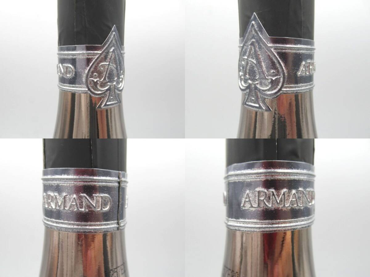 ■未開栓 ARMAND DE BRIGNAC アルマンド ブリニャック ブラン ド ノワール ブラック 750ml 12.5% シャンパン 3,535 APRIL 2019 シルバー系_画像9