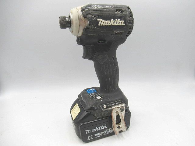 ▲▲中古品 マキタ makita 18V 充電式インパクトドライバ TD171D ブラック 黒 バッテリBL1860B付き USED 電動工具 DIY 大工道具▲▲