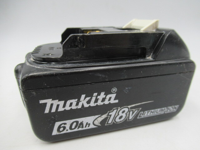 ▲▲中古 makita マキタ BL1860B 18V 6.0Ah 108Wh リチウムイオンバッテリ 充電池 純正品 4段階残容量表示▲▲_画像1