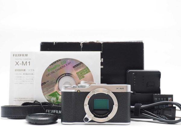 富士フィルム Fujifilm X-M1 Digital Camera 16.3MP Silver Bodyのみ 元箱[美品] #Z805A