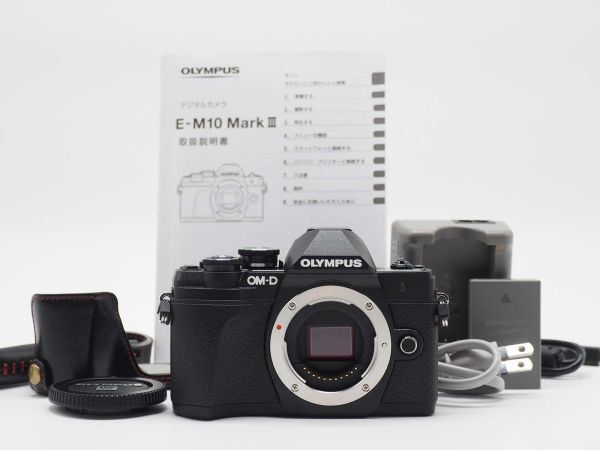 オリンパス Olympus OM-D E-M10 Mark III 16.1MP Black Camera Body[新品同様]#Z810A