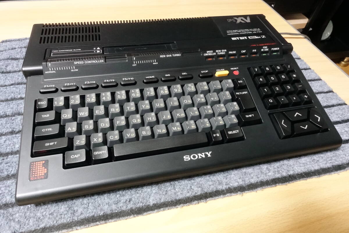 XVb1 極上品 ソニー HB-F1XV MSX2+ FM音源 本体 フルメンテ ベルトレス１２０日間保証_画像3