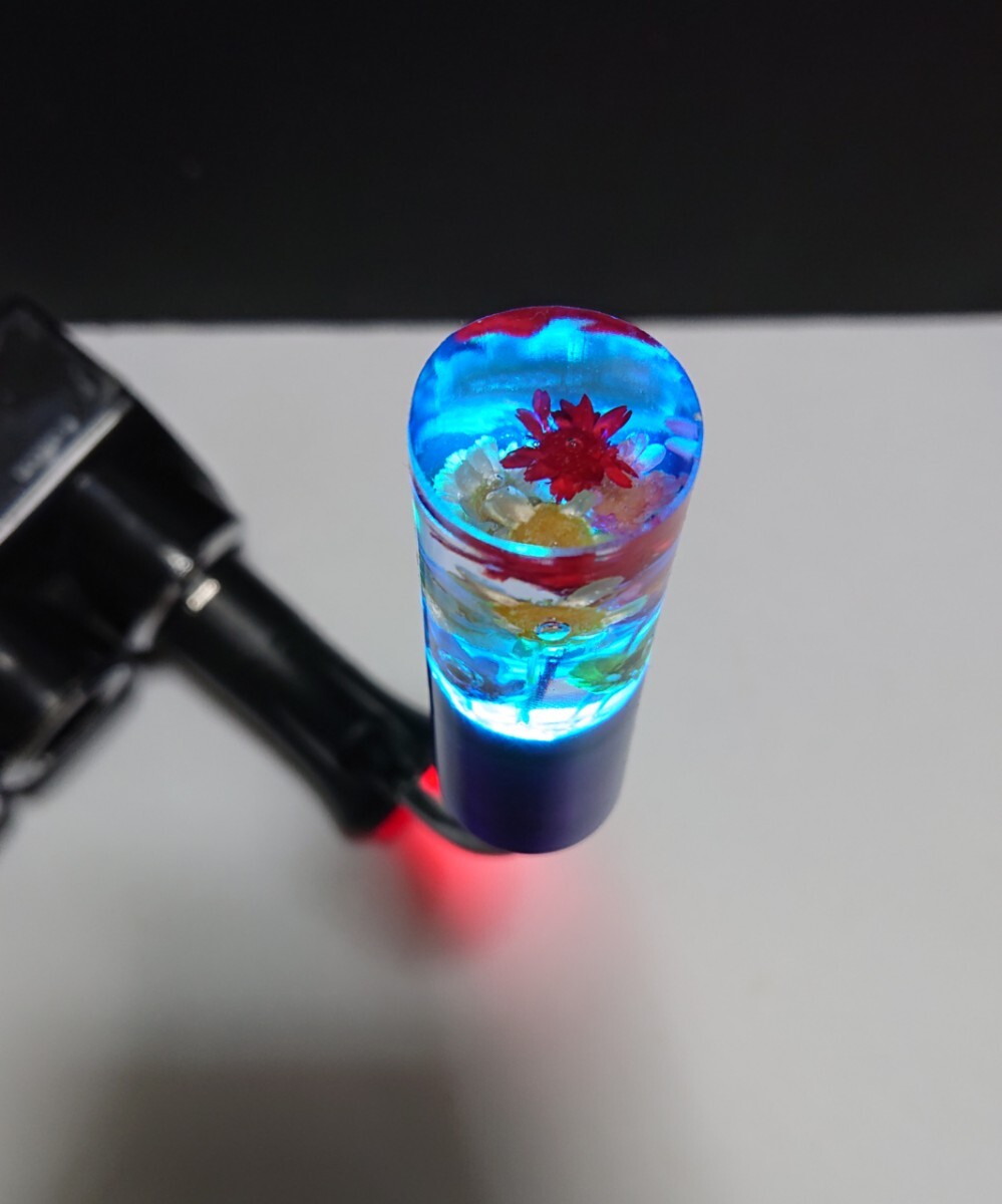 【水中花マニア必見】水中花シガープラグフレキイルミネーション（12v用）7色LED ON、OFFスイッチ付　グラデーション　 /デコトラ　レトロ_画像6