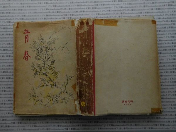 昭和一桁本文学no.409 青春　チ・リコフ　岡田八千代　時代社　昭和16年　社会　文学　政治　名作　100年古書_画像1