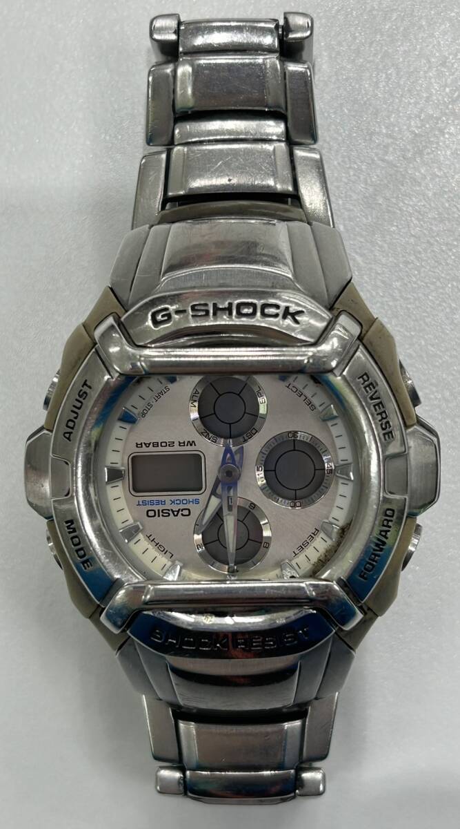 【D2599SS】CASIO G-SHOCK 2738 G-591D カシオ G-ショック 腕時計 動作未確認 不動 現状品 シルバーカラー ウォッチの画像1