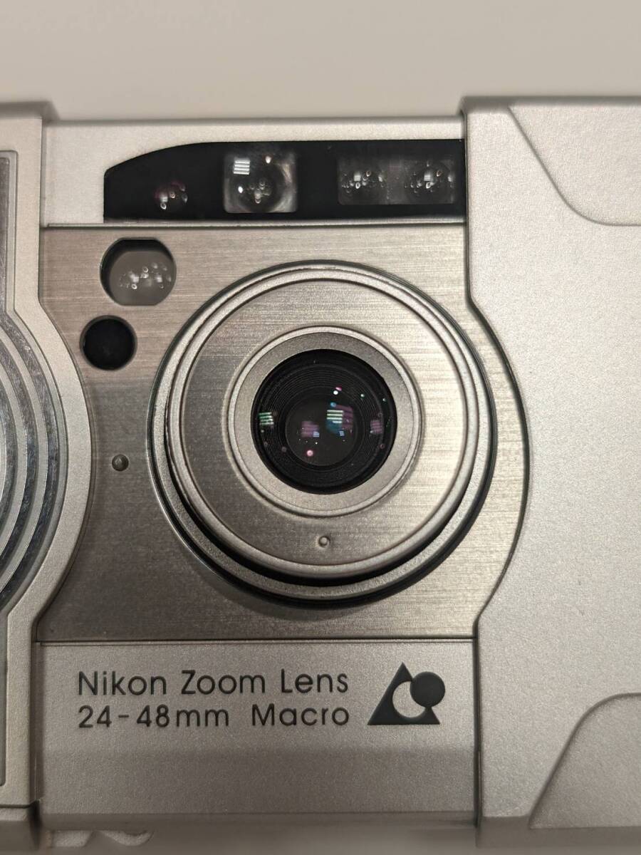 【B13970AK】美品 NIKON Nikon ニコン Nuvis S 2000 APS フィルムカメラ コンパクトカメラ カメラ シルバー 通電OK フラッシュOKの画像7