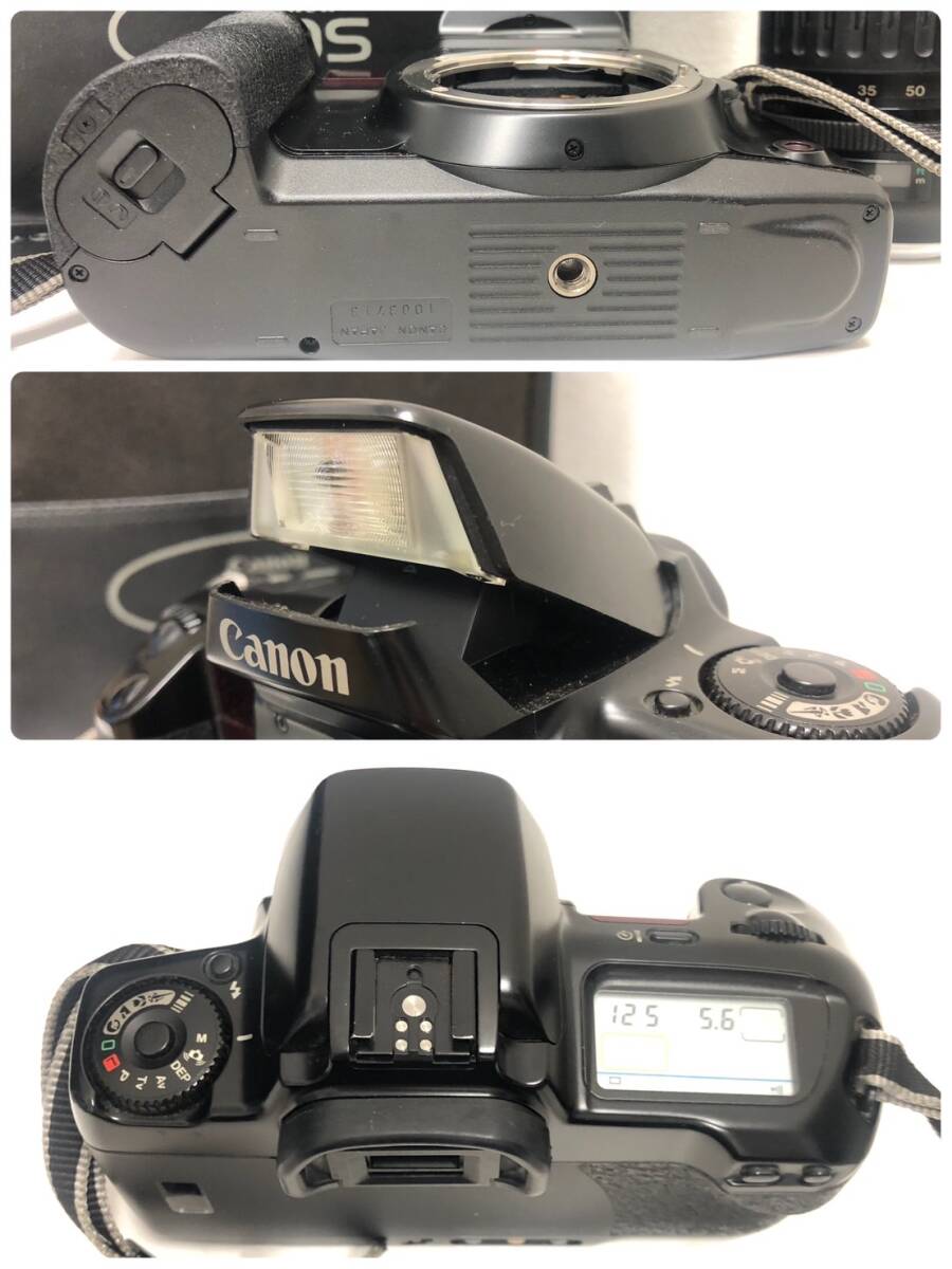 【F558AY】Canon キャノン EOS10 QD シャッター式 一眼レフカメラ フィルムカメラ LENS EF 35-135mm F4-5.6 大人気EOSカメラバッグ付きの画像5