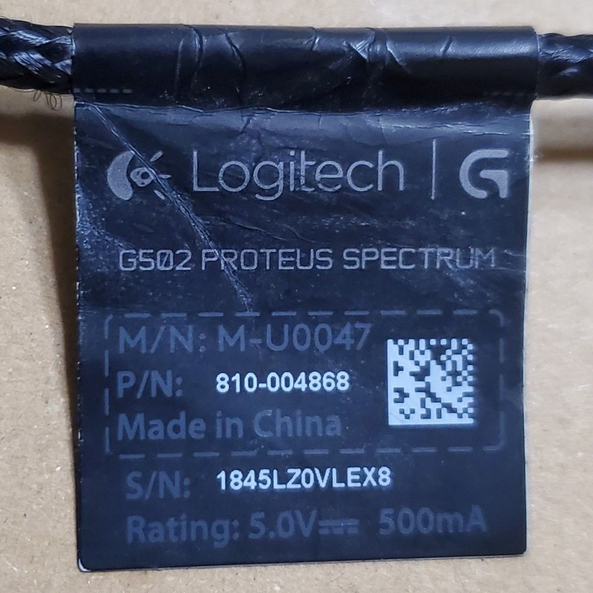 11ボタン　有線ゲーミングマウス　Logitech G G502 Proteus Spectrum RGB