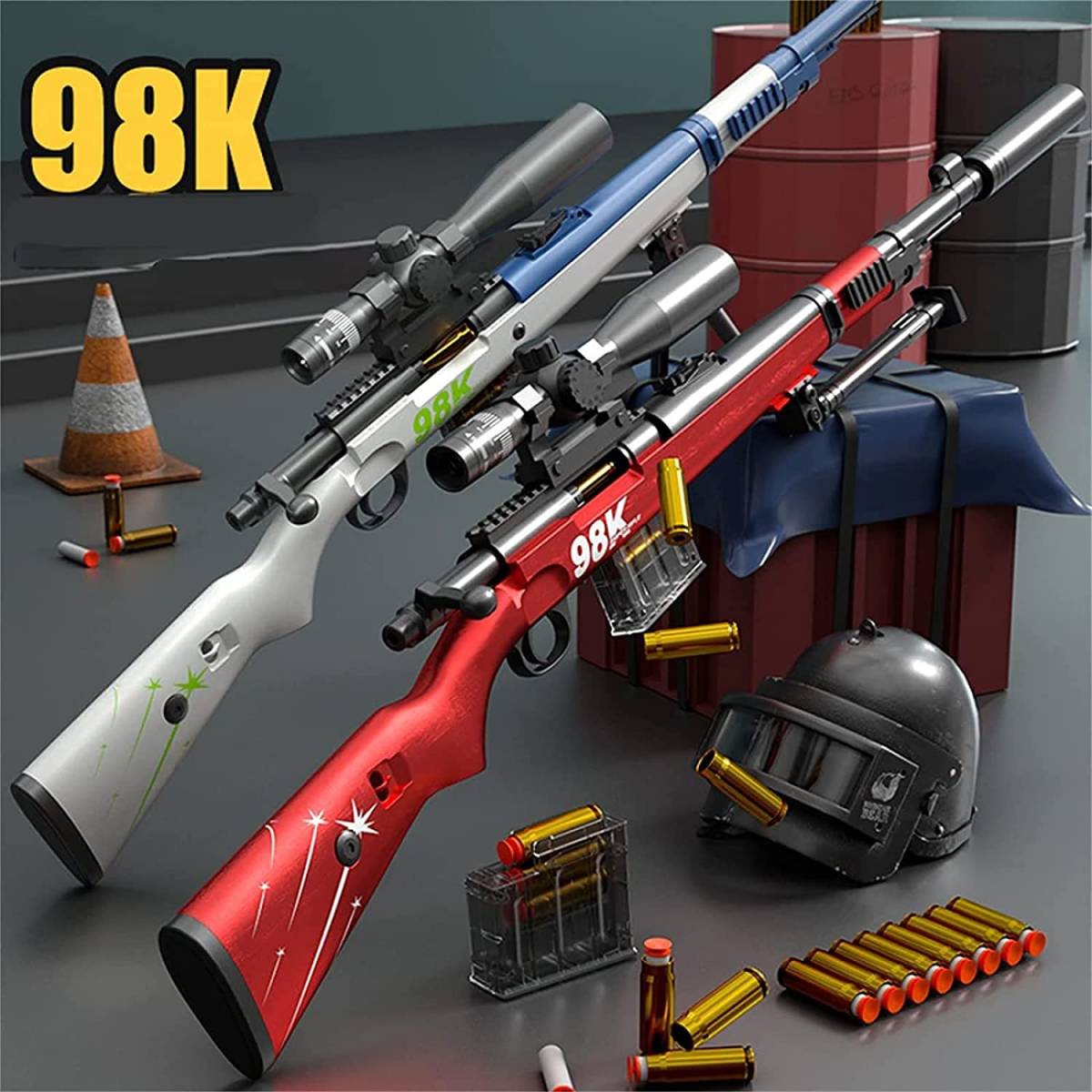 【実銃同様の排莢式！】98K ボルトアクションライフル銃 Kar98K 排莢式 モデルガン ブラウン_画像3