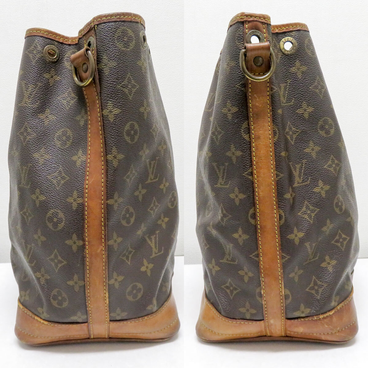 ルイヴィトン LOUIS VUITTON モノグラム ノエ 巾着 バッグ M42224 劣化難あり 中古 [質イコー]_画像3