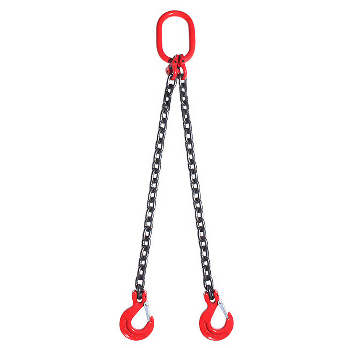 2本吊り チェーンスリング 使用荷重：2.0t チェーン径8mm リーチ長さ2ｍ チェーンフック チェーンブロック スリングチェーン(2本1.5ｍ)の画像1