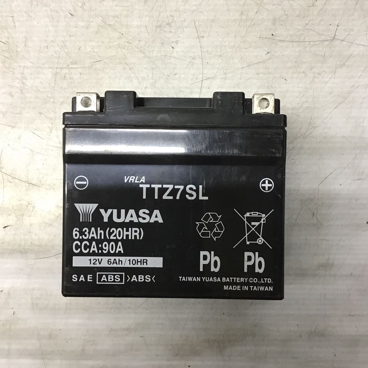 H61-16 バイク用 バッテリー TTZ7SL YTZ7S 中古 良品 テスターにて測定済み_画像1