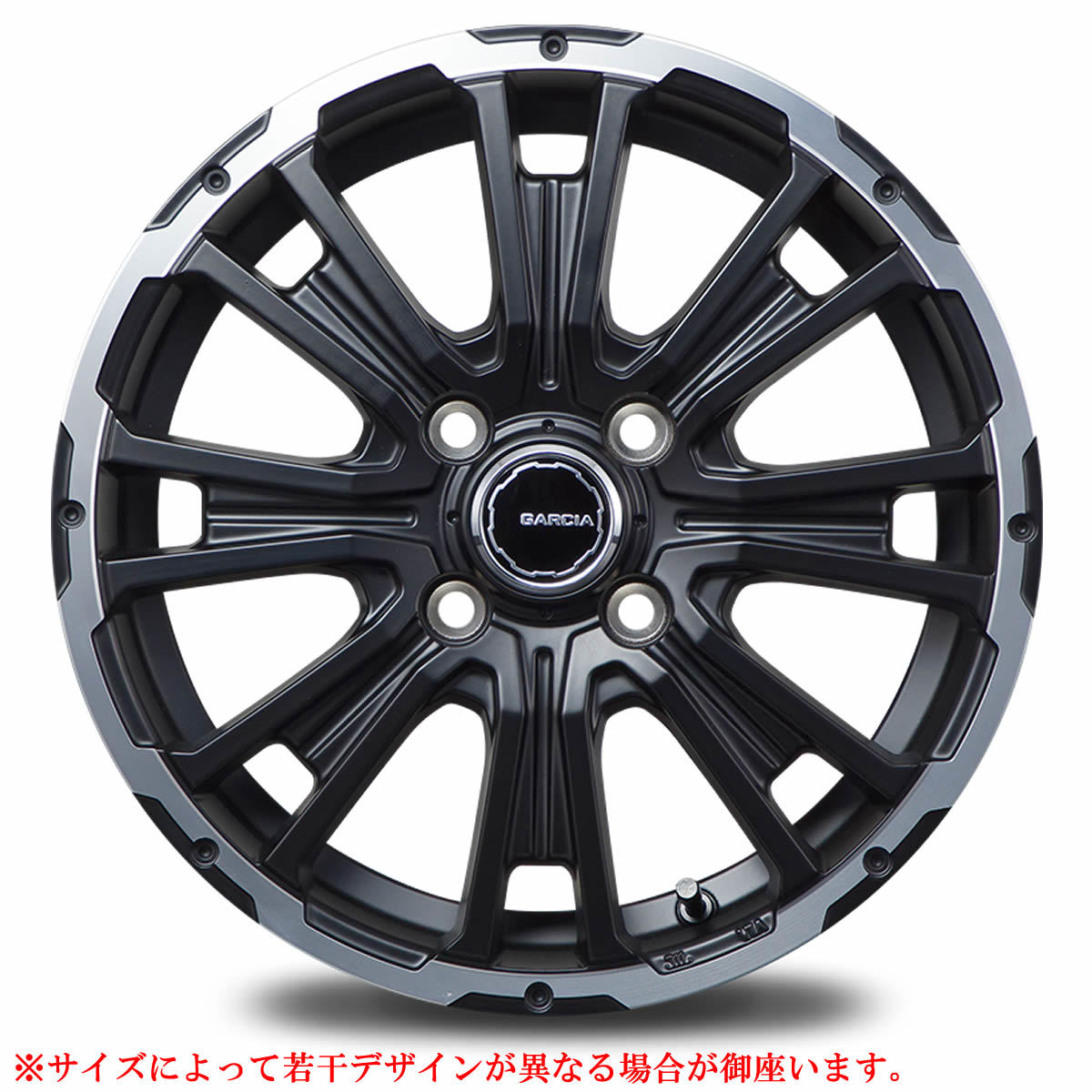 冬 4本SET 145/80R12×4 100-4穴 +42 グッドイヤー 2023年製 ガルシアSS REVCLVER KC リボルバーポリッシュ 会社宛 送料無料 在庫要確認_画像4