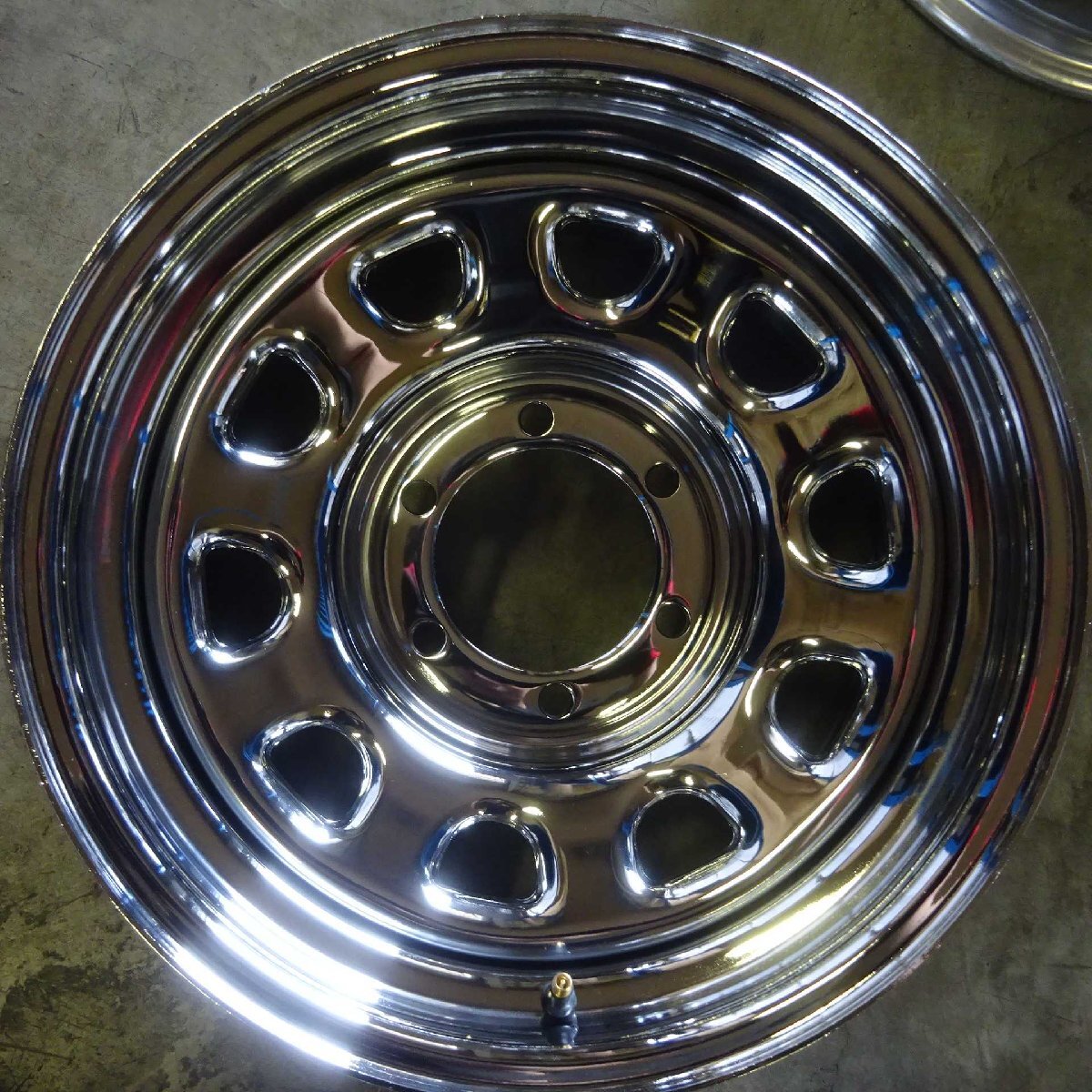 新品 4本価格 会社宛 送料無料 16×8J 6穴 139.7mm ET±0 SHONE SST DAYTONA デイトナクロームメッキ ランクル80 4×4車各種 特価 NO,SH196_画像2