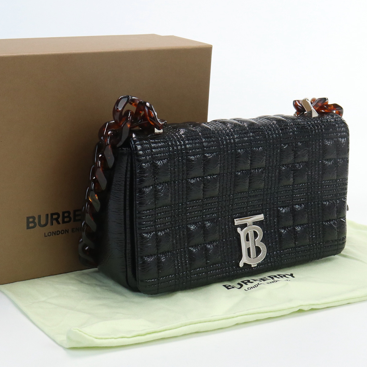 中古良品バーバリーBURBERRY スモール ローラバッグ レザー ランク：A us-2 レディース_画像1