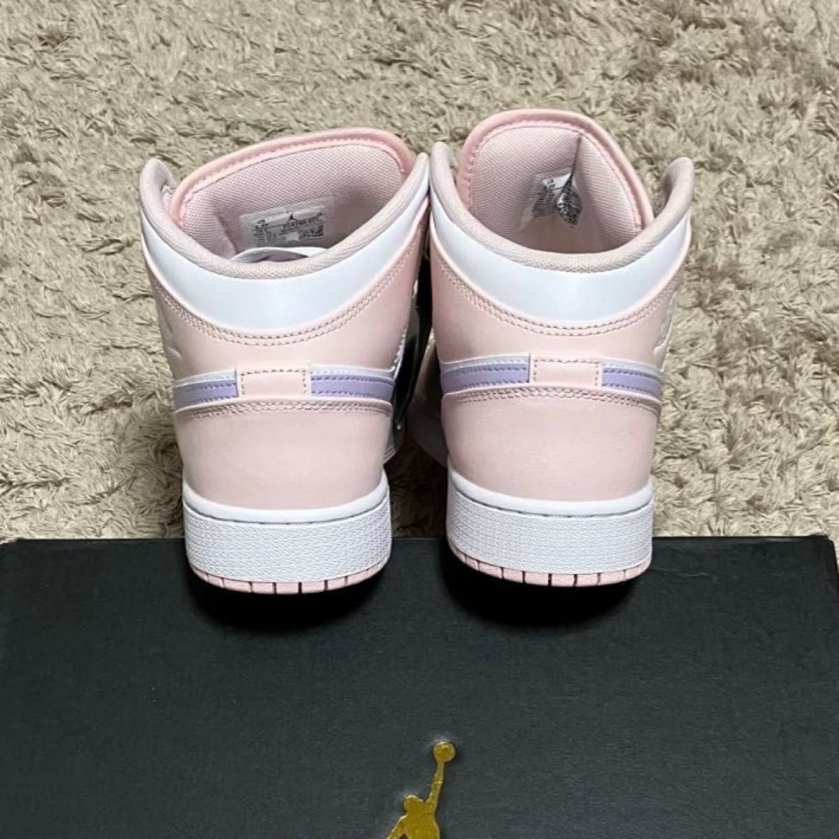Nike GS Air Jordan 1 Mid Pink Wash/White/Violet Frost|Yahoo Nike GS Air Jordan 1 Mid Pink Wash/White/Violet Frost|Yahoo