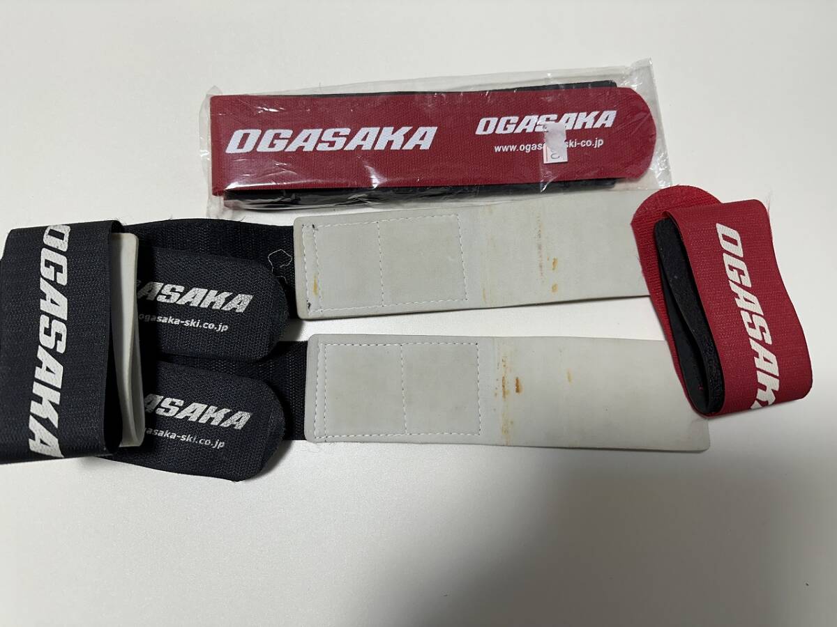 オガサカ OGASAKA スキーベルクロ 新品２個 中古黒３個 赤１個の画像3