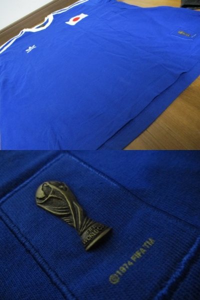 アディダス 日本代表 NIPPON FIFA W杯 ユニフォームTシャツ 2XOサイズ_画像6