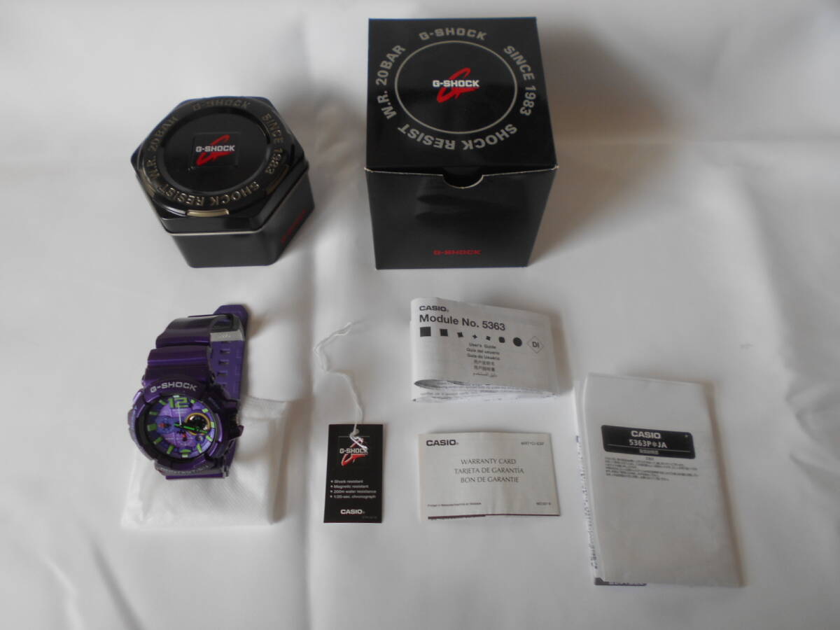 W / G-SHOCK Gショック エヴンゲリオン 初号機 カラー 腕時計 GAC-110-6ADR 電池切れ 箱有り 未使用自宅保管品