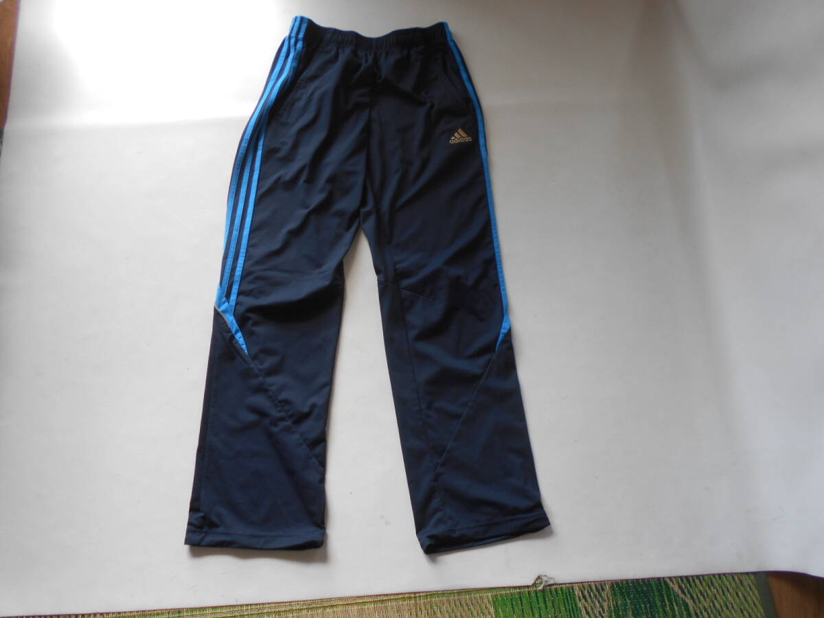 F / adidas アディダス ジャージ 上下セット Mサイズ CLIMA365 CLIMALITE ネイビー地 ブルーライン 中古品_画像8