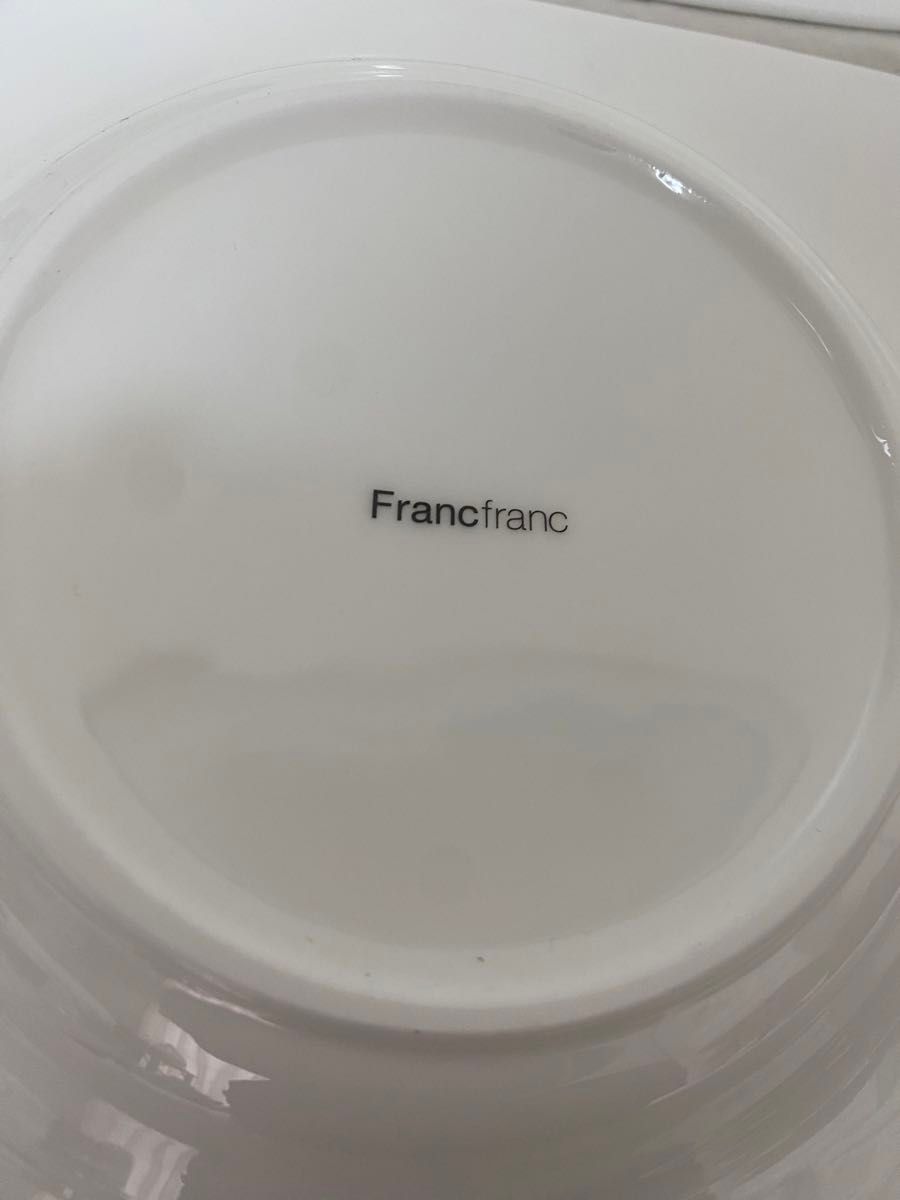 Francfranc フランフラン　お皿　花柄　プレート　食器　パスタ皿　4点　セット　