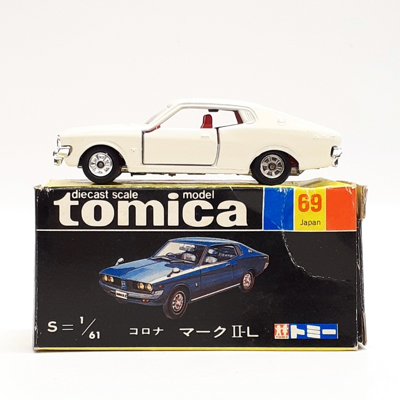 (完全現状品) TOMY トミカ 黒箱 69 コロナ マークⅡ-L 日本製 当時物 No.69 CORONA tomica 詳細不明 (ジャンク扱い) ※t7_画像1