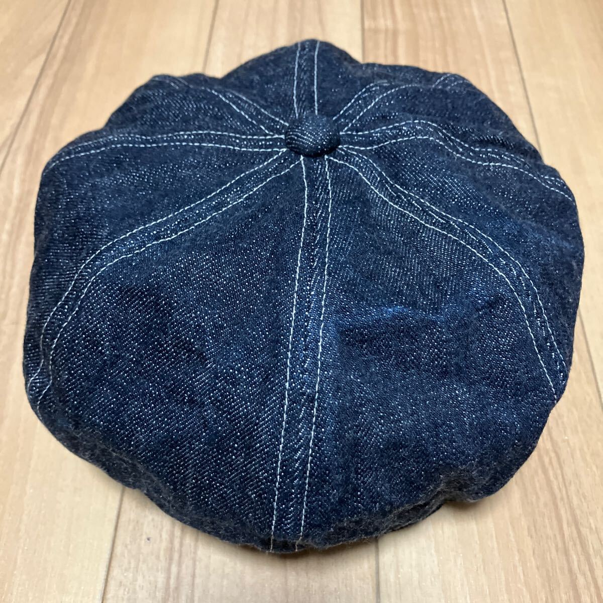 TROPHY CLOTHING DART DENIM NEWSBOY CAP/トロフィークロージング ダートデニムキャスケット7 1/2(60cm) 検)フリーホイラーズ ダッパーズ_画像6