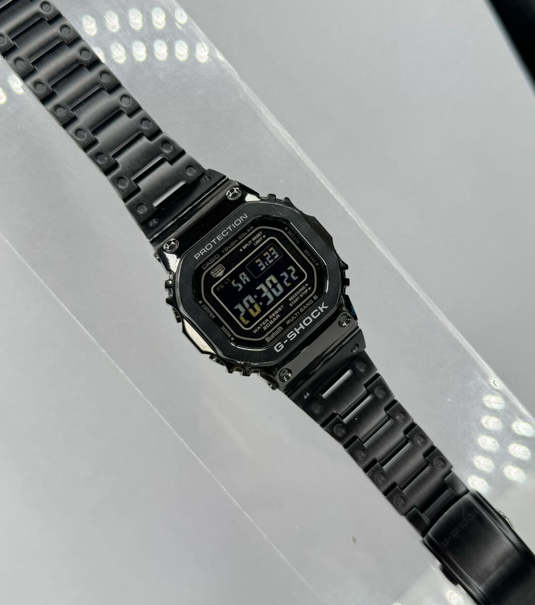 美品 G-SHOCK GMW-B5000GD-1JF タフソーラー 電波受信 電波ソーラー マルチバンド6 Bluetooth動作モバイルリンク メタルバンド ブラックの画像10