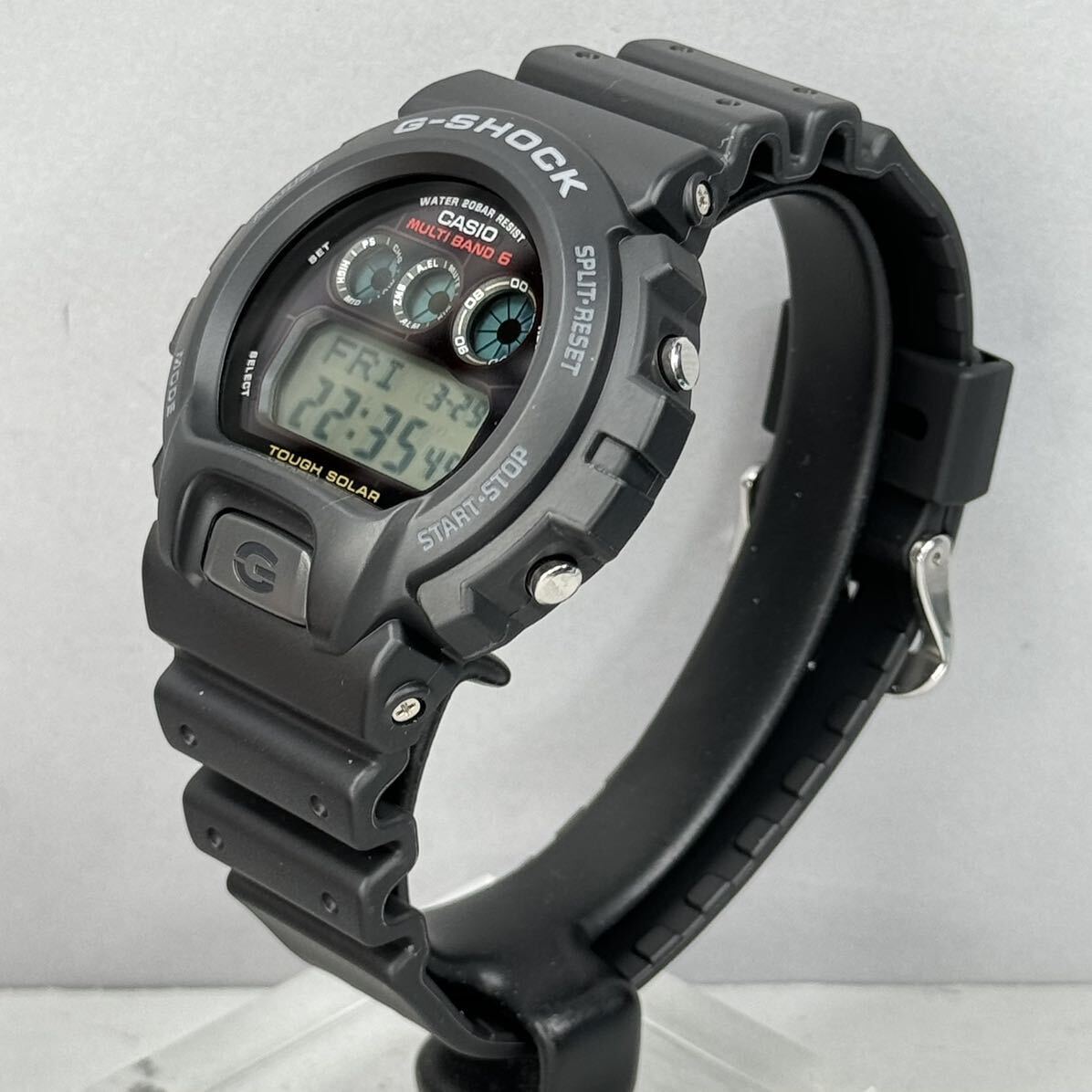 未使用 極美品 箱説明書付 CASIO G-SHOCK GW-6900-1JF タフソーラー 電波受信 電波ソーラー マルチバンド6 デジタル ブラック 三つ目の画像7