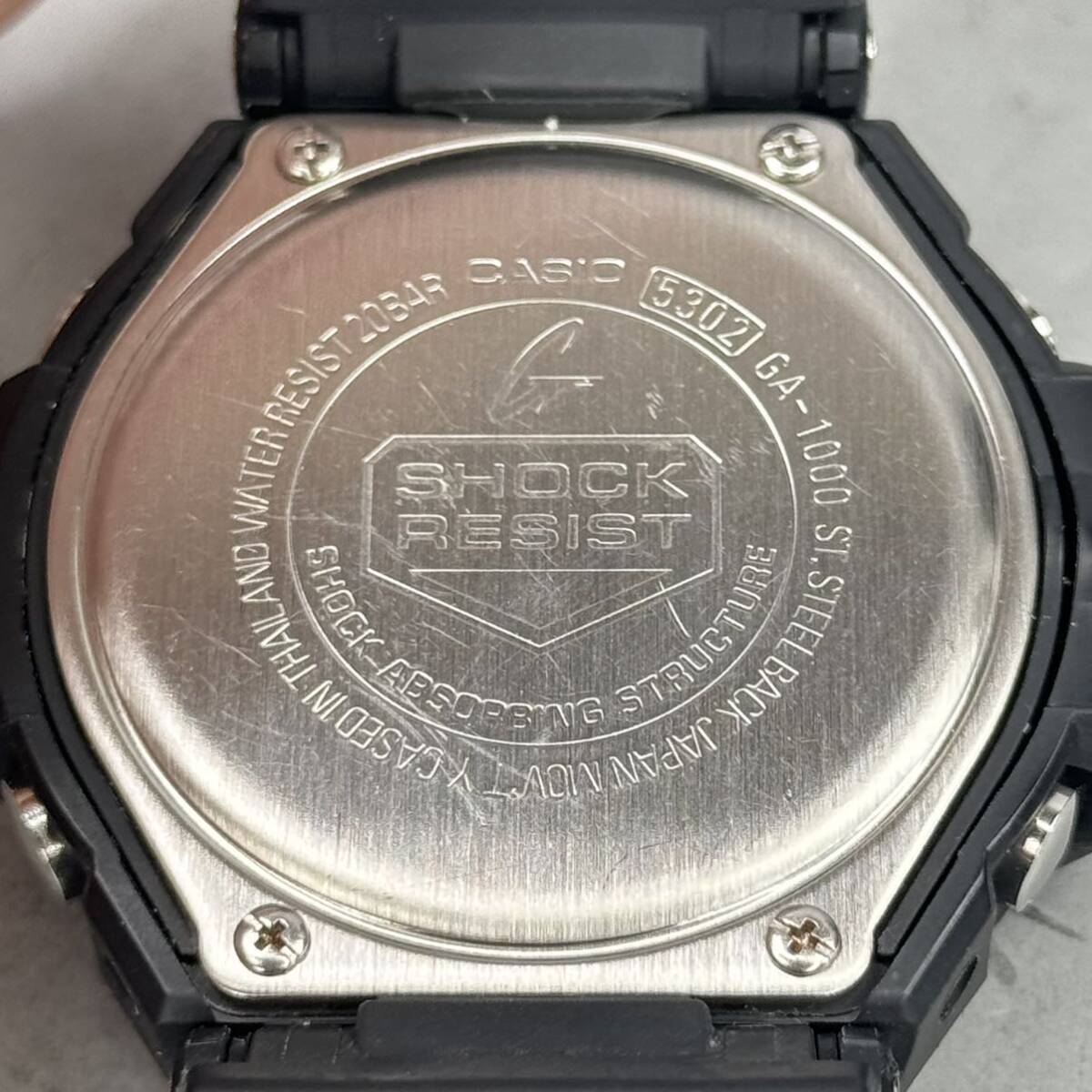 極美品 G-SHOCK GA-1000-1AJF SKY COCKPIT スカイコックピット アナログ/デジタル アナデジ ブラック 反転液晶 方位/温度計 ツインセンサーの画像8