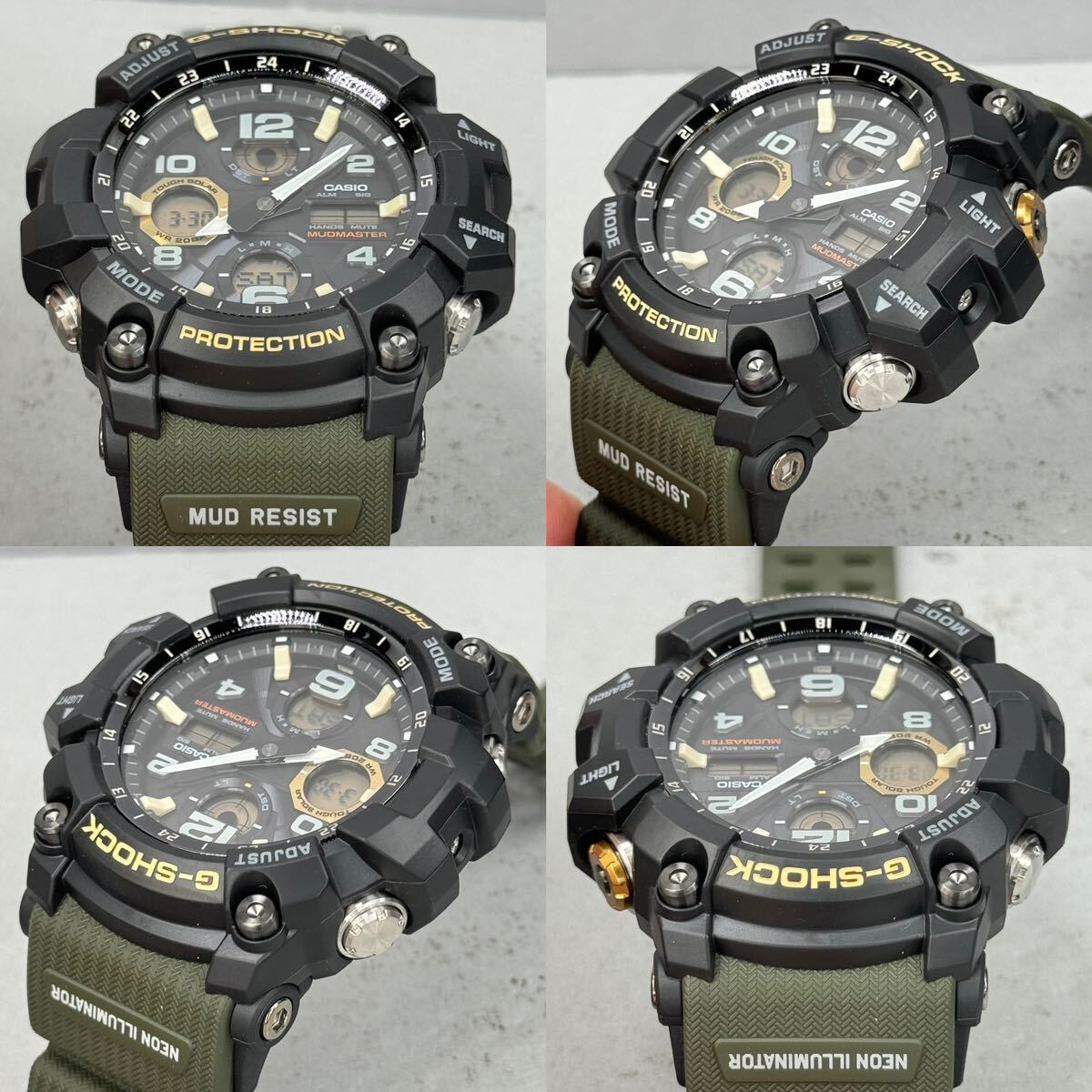 未使用極美品 箱説タグ付G-SHOCK GWG-100-1A3 MUDMASTERマッドマスター タフソーラー 電波受信 電波ソーラー マルチバンド6 ブラックの画像4