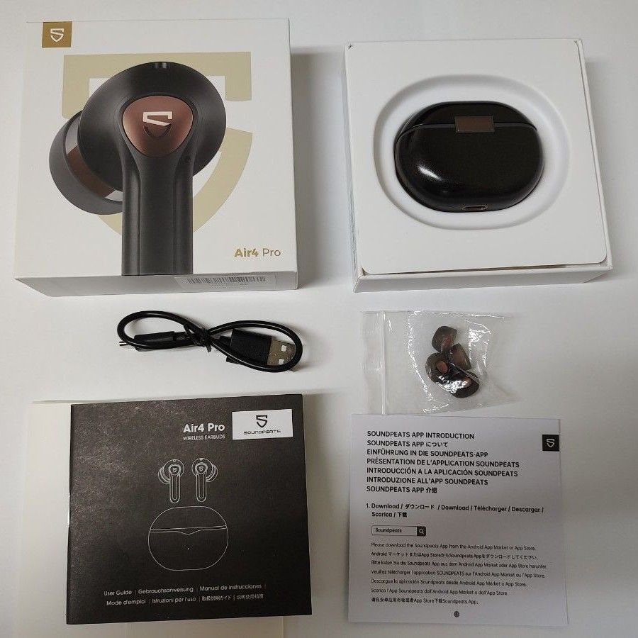 SOUNDPEATS Air4Pro ワイヤレスイヤホン (ブラック)|Yahoo!フリマ(旧