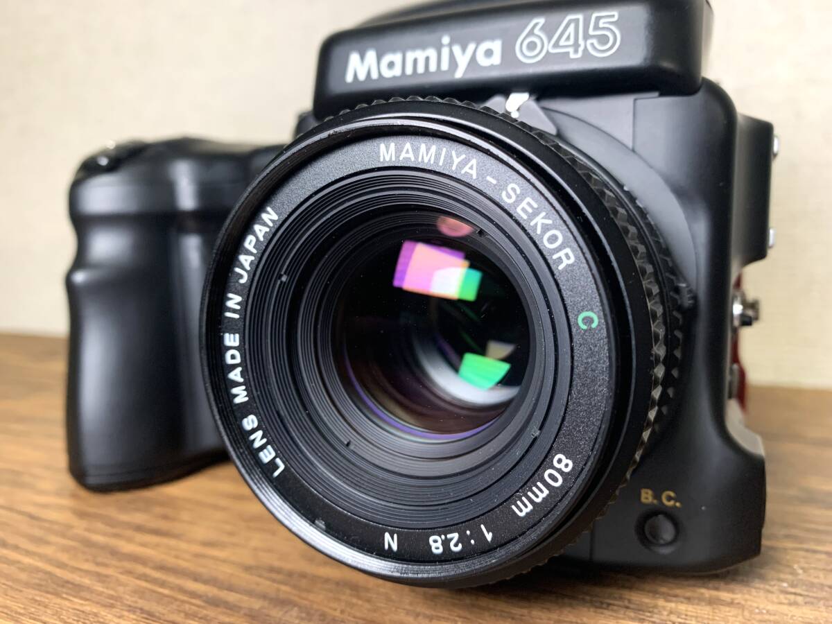 マミヤ MAMIYA　通電確認済 Mamiya 645 Pro TL 中判フィルムカメラ　Sekor C 80mm F/2.8 N　レンズ　通電 巻き上げ音確認済　ジャンク扱い_画像3