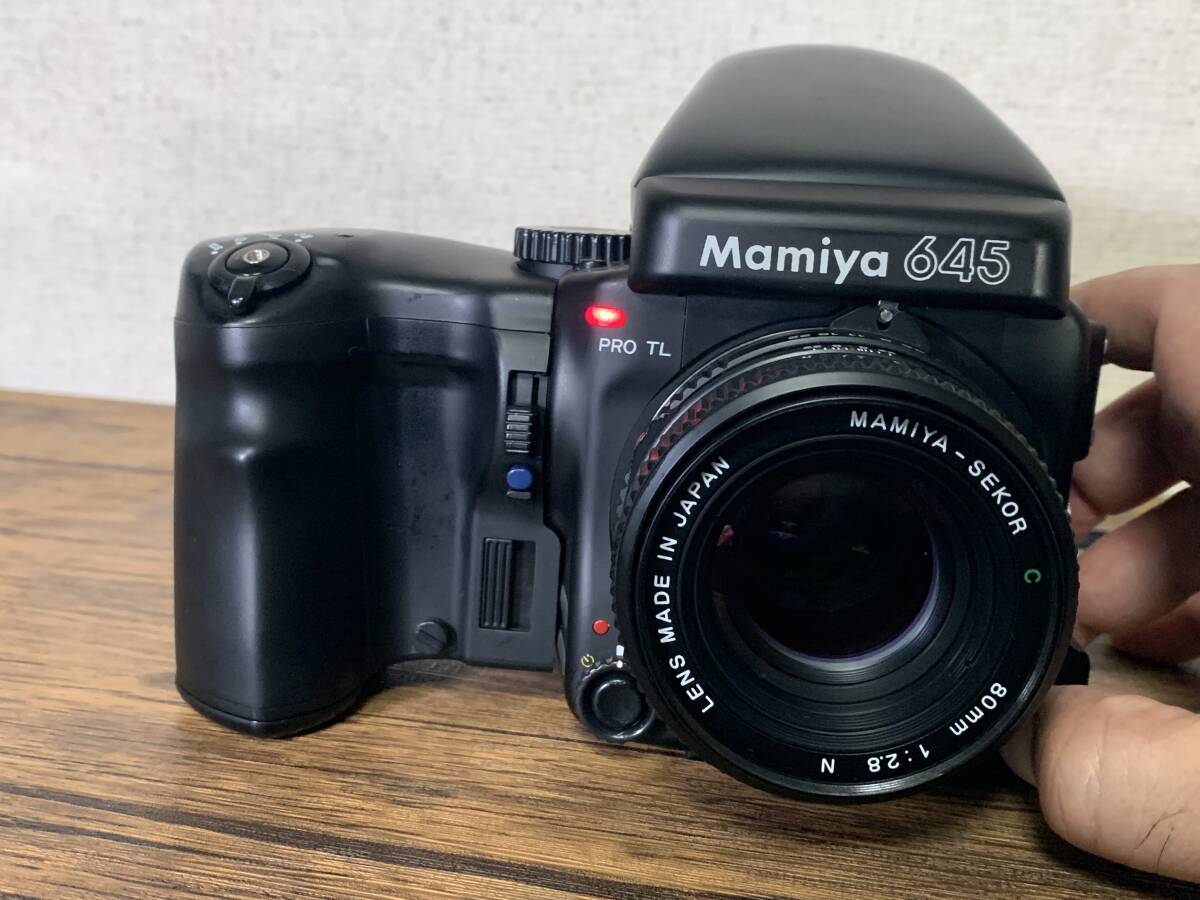 マミヤ MAMIYA　通電確認済 Mamiya 645 Pro TL 中判フィルムカメラ　Sekor C 80mm F/2.8 N　レンズ　通電 巻き上げ音確認済　ジャンク扱い_画像6