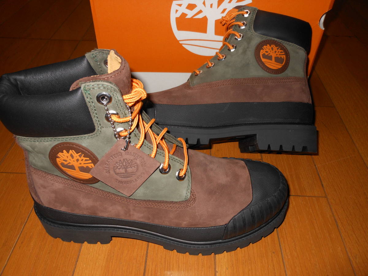 ◆送料無料◆防水◆新品◆未使用◆Timberland ティンバーランド PREMIUM 6 IN WATERPROOF BOOT MEDIUM BROWN NUBUCK 27.0cm◆_画像1