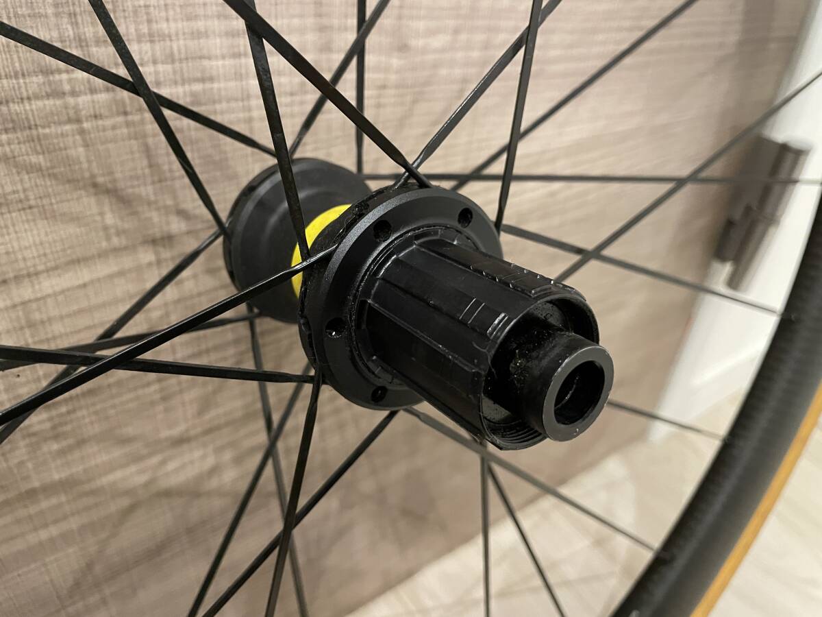 美品 MAVIC COSMIC SL45 DISC マビック コスミック ディスク チューブレス ホイール・タイヤ前後セットの画像7