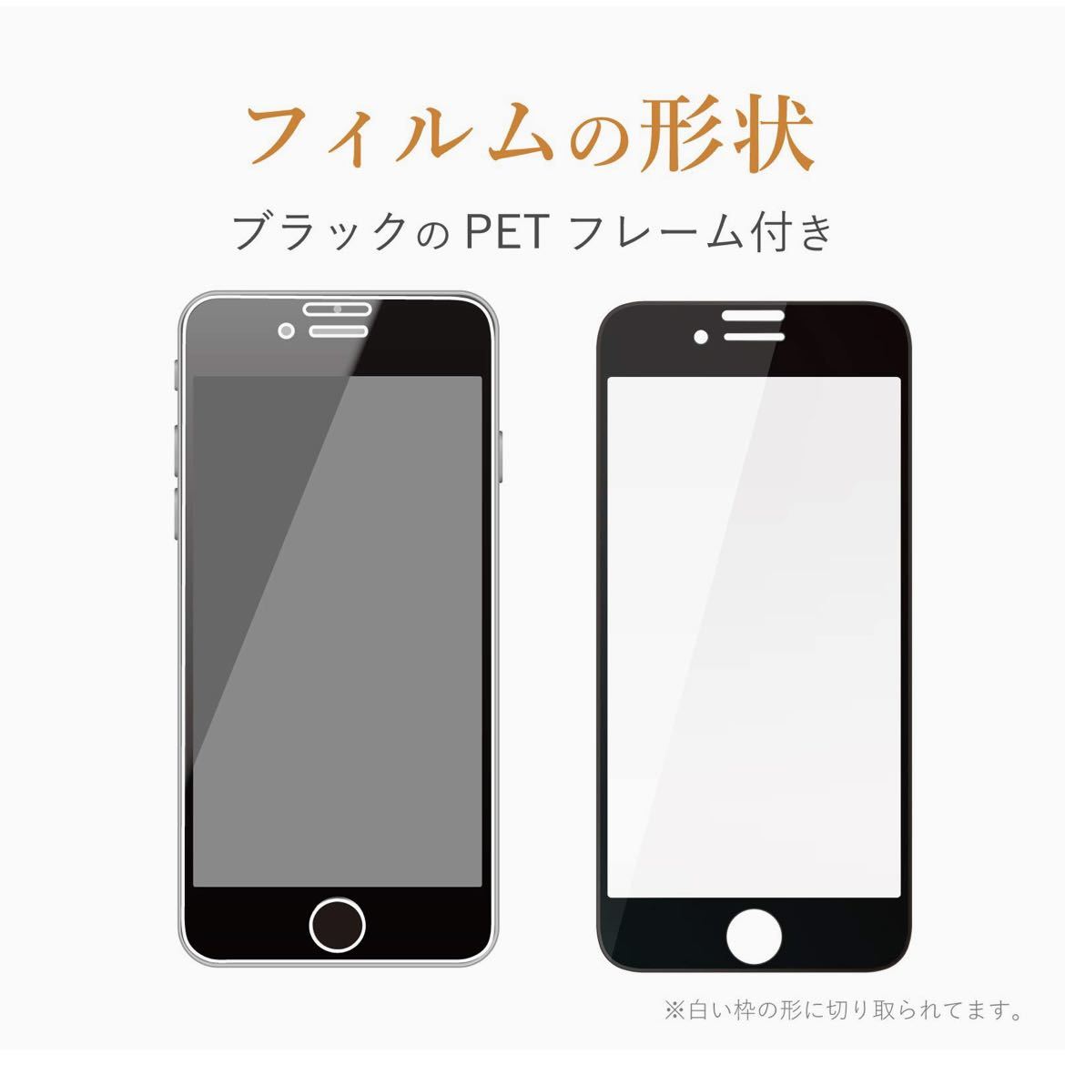 エレコム iPhoneSE3/SE2/8/7/6s/6フルカバーガラスフィルム_画像3