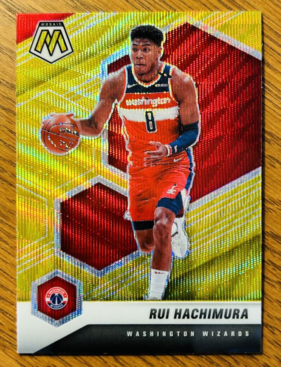 2020-21 Panini Mosaic Rui Hachimura 八村塁 #161 Gold Wave_画像1