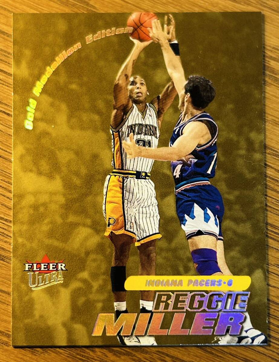 REGGIE MILLER 2000-01 Fleer Ultra GOLD MEDALLION #11G Indiana Pacers_画像1