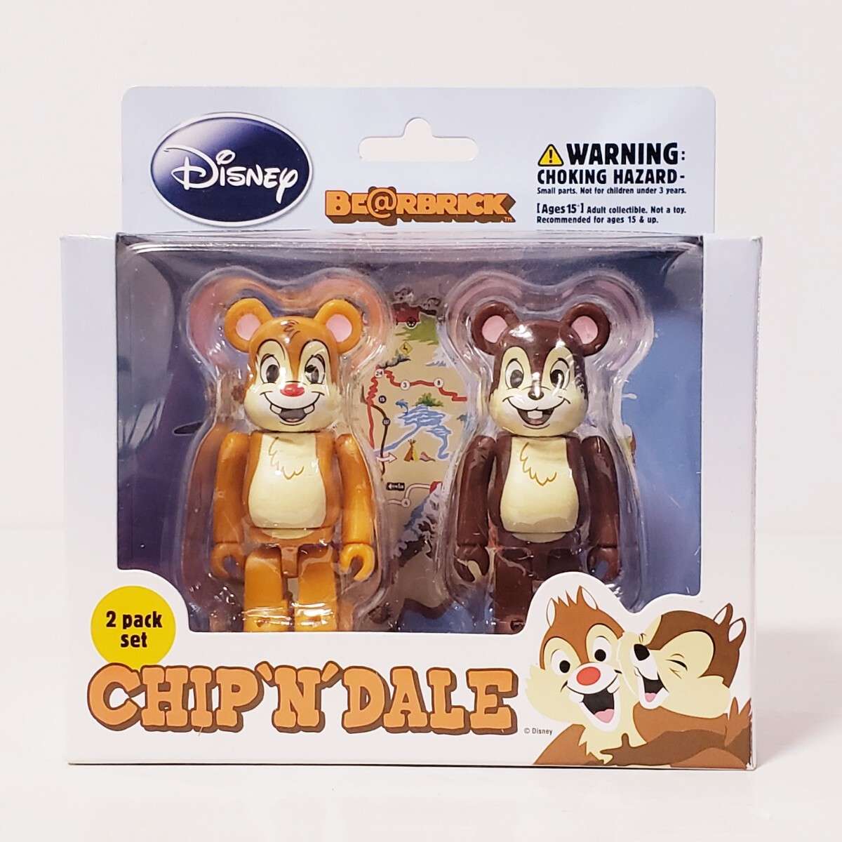 BE@RBRICK ベアブリック CHIP&DALE チップ&デール 100% 開封_画像1