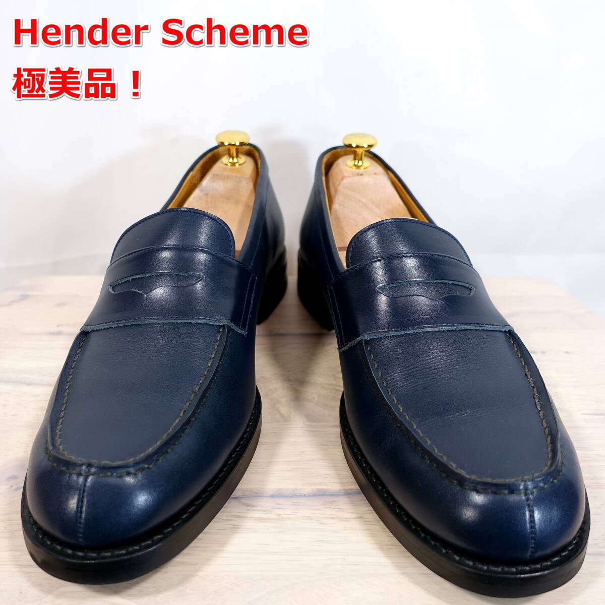 [ превосходный товар ]enda- лыжи ma монета Loafer Hender Scheme new standard loafer размер 6(27.5~28.0 соответствует ) темно-синий 