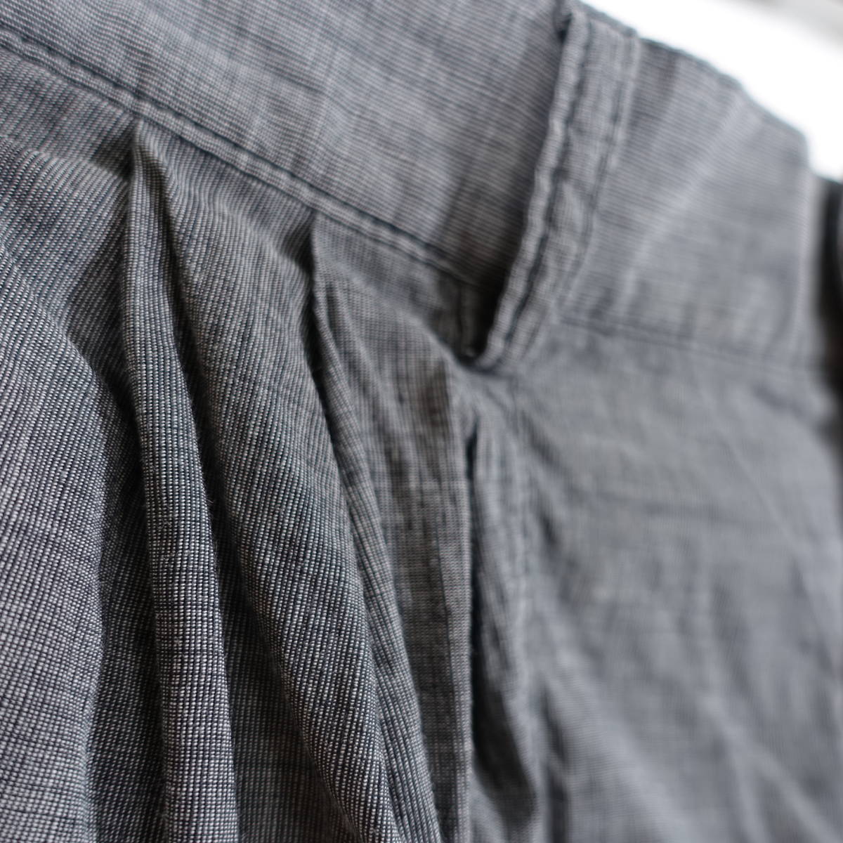 [ хорошая вещь ] Dries Van Noten весна лето linen хлопок конические брюки DRIES VAN NOTEN размер 48(L соответствует ) серый 