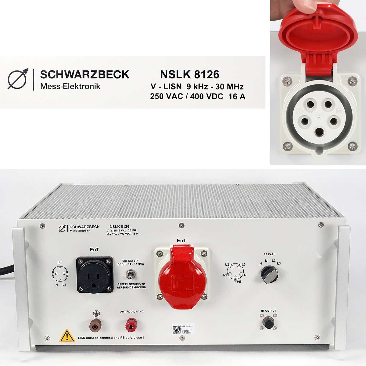 SCHWARZBECK 擬似電源回路網（民生・産業機器向け）NSLK 8126 9kHz～30MHz / ハイインピーダンスプローブ TK 9420 セット【中古】J□の画像2